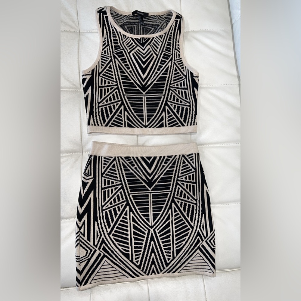 Matching top and skirt set